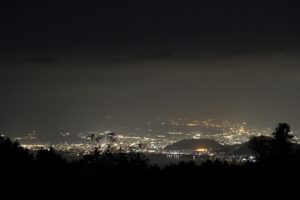 だるま山高原キャンプ場の夜景