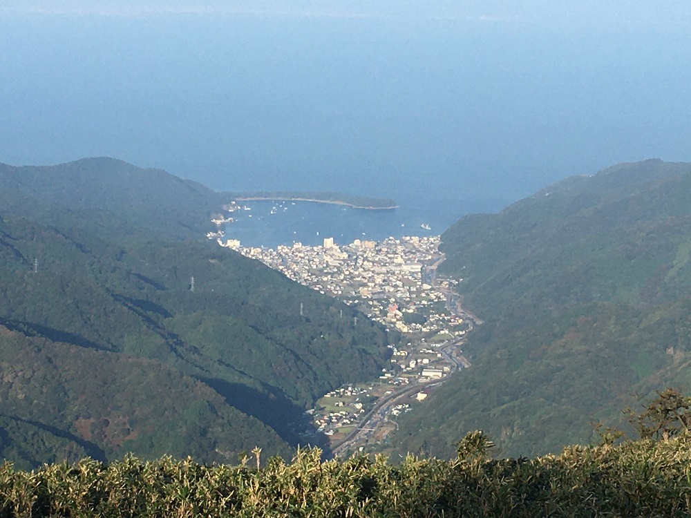達磨山から見る戸田の町並み